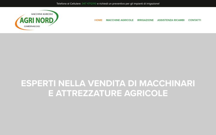 Screenshot of agrinordmacchineagricole.net