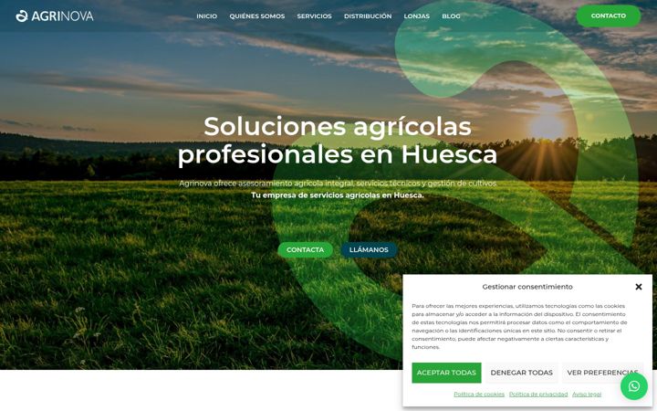 Screenshot of agrinova.es