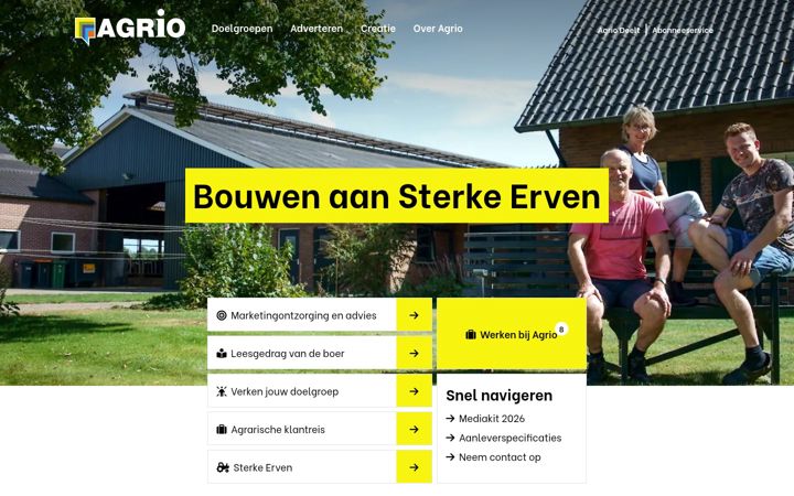 Screenshot of agrio.nl