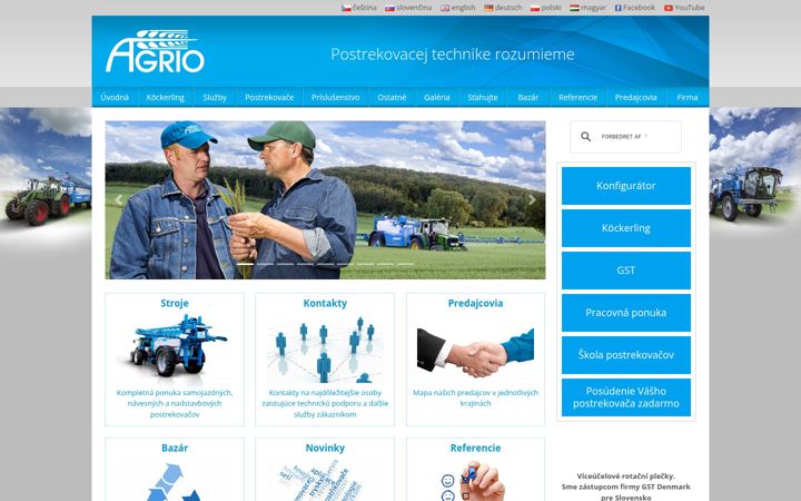 Screenshot of agrio.sk