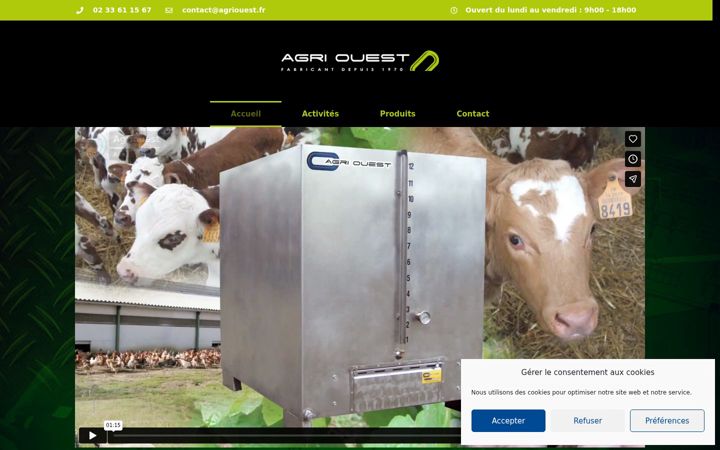 Screenshot of agriouest.fr