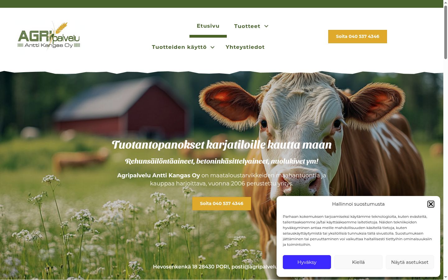 Sutikimo reklamjuostės, rodytos prieš bet kokią sąveiką, ekrano kopija
