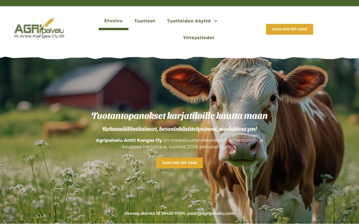 Ekrano kopija agripalvelu.com