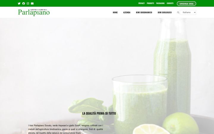 Screenshot of agriparlapiano.com