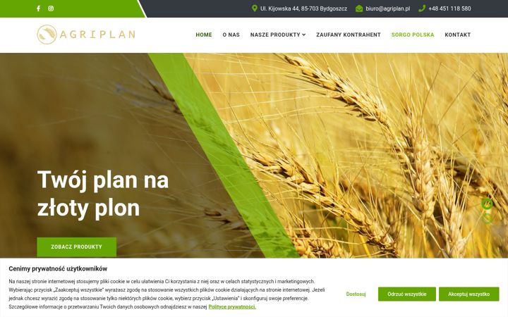 Screenshot of agriplan.pl