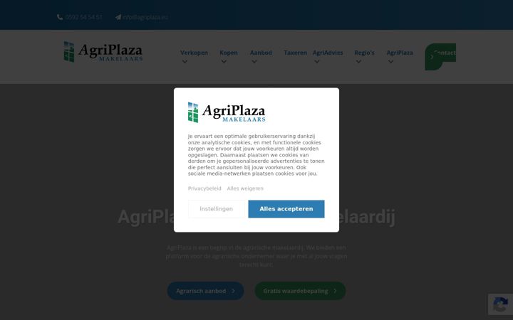 Snímek obrazovky agriplaza.eu