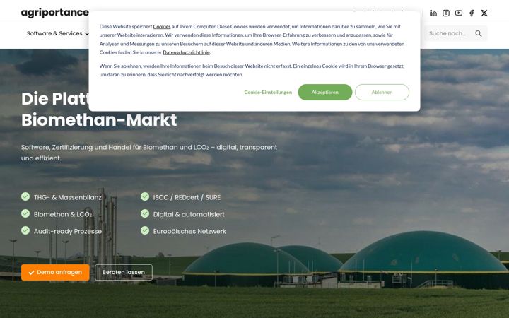 Screenshot of agriportance.com