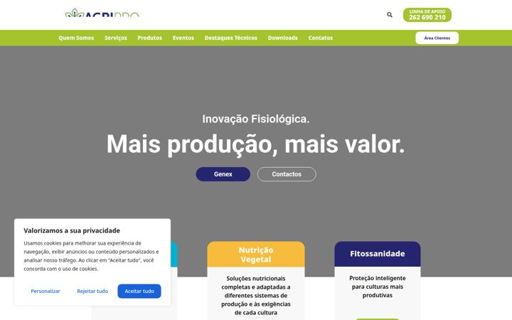 Screenshot of agripro.pt