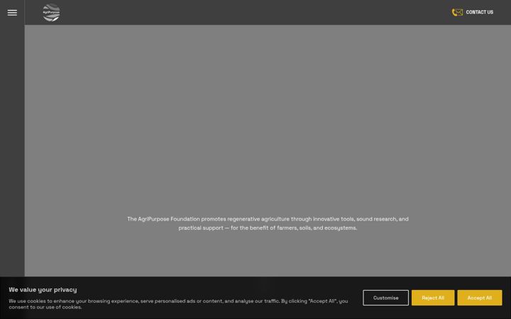 Screenshot of agripurpose.org