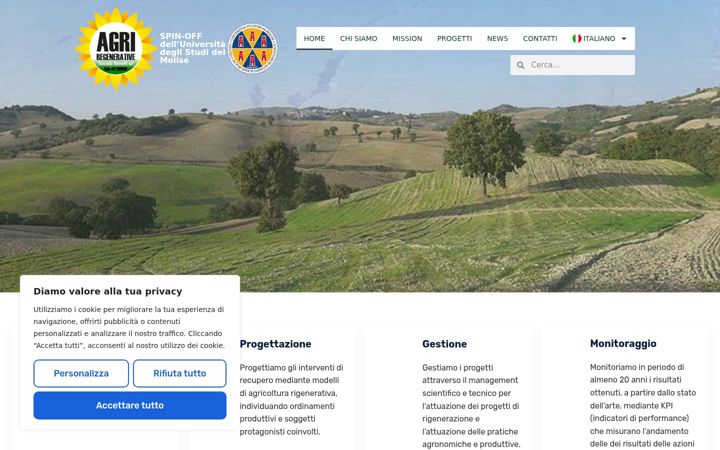 Skærmbillede af agriregenerative.it
