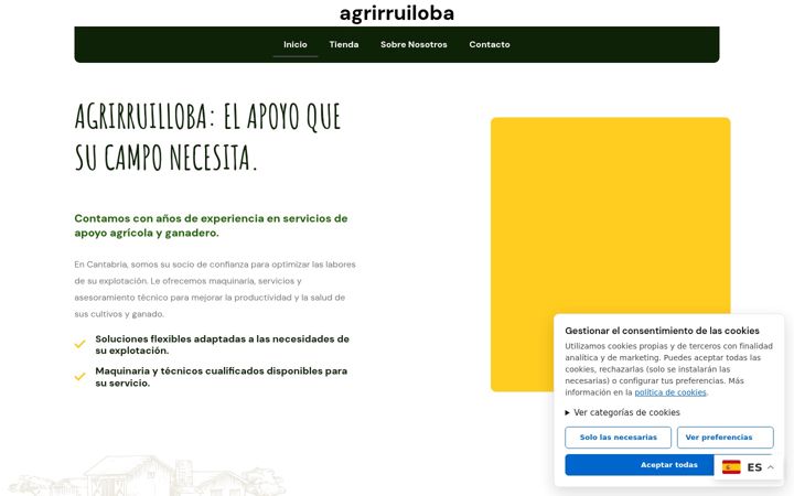 Skærmbillede af agrirruiloba.com