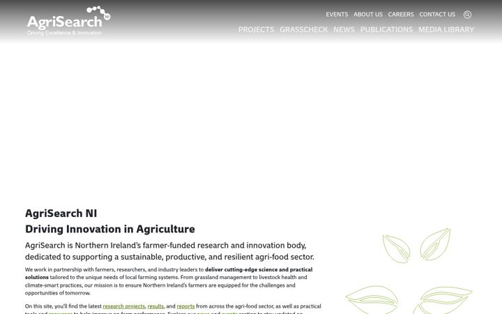 Screenshot of agrisearch.org