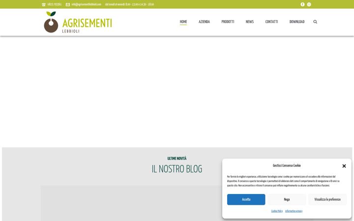 Screenshot of agrisementilebbioli.com