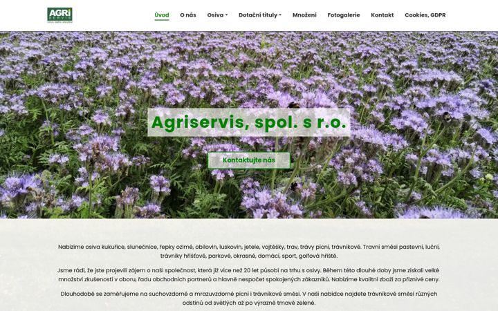 Screenshot of agriservis.cz
