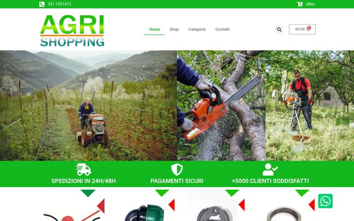 Screenshot of agrishopping.it