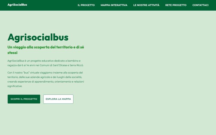 Screenshot of agrisocialbus.it