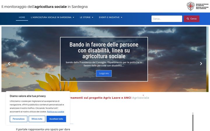 Screenshot von agrisociale-sardegna.it