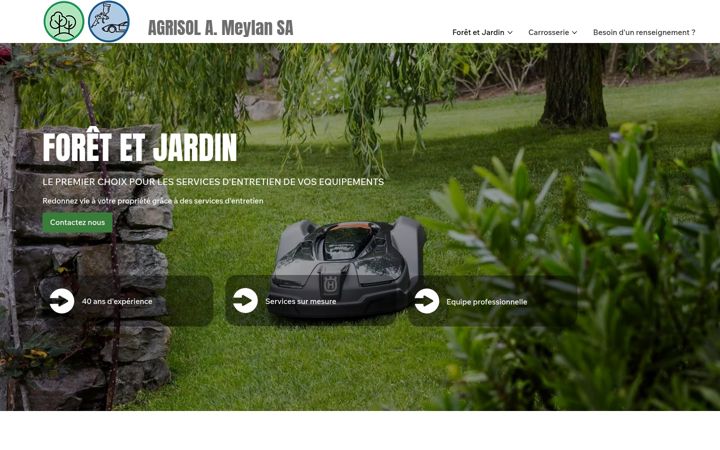 Screenshot of agrisol.ch