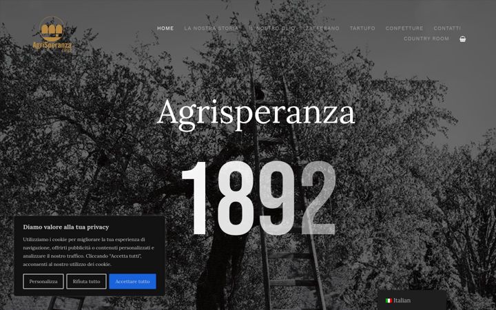 Screenshot of agrisperanza.it