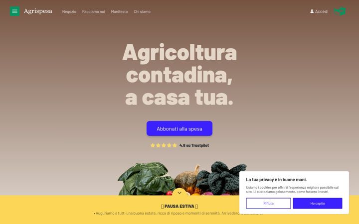 Screenshot of agrispesa.it