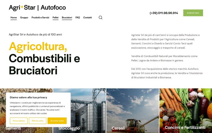 Captura de ecrã de agristarsrl.it