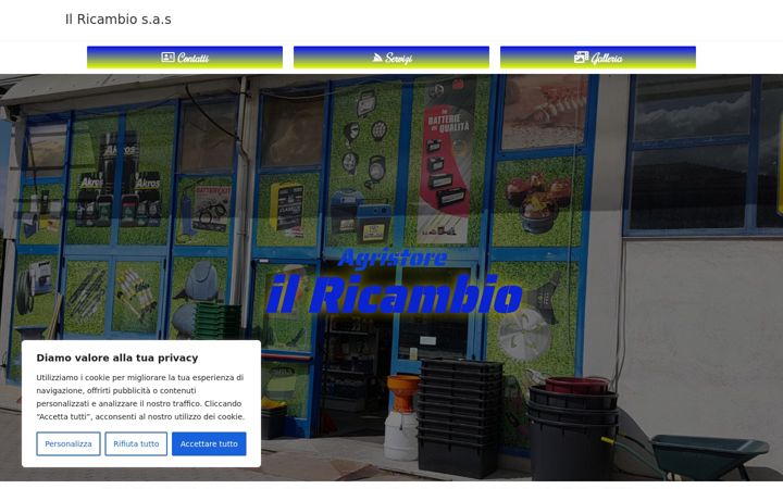 Captura de ecrã de agristoreilricambio.it