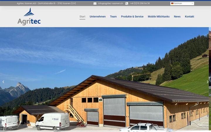 Captura de ecrã de agritec-saanen.ch