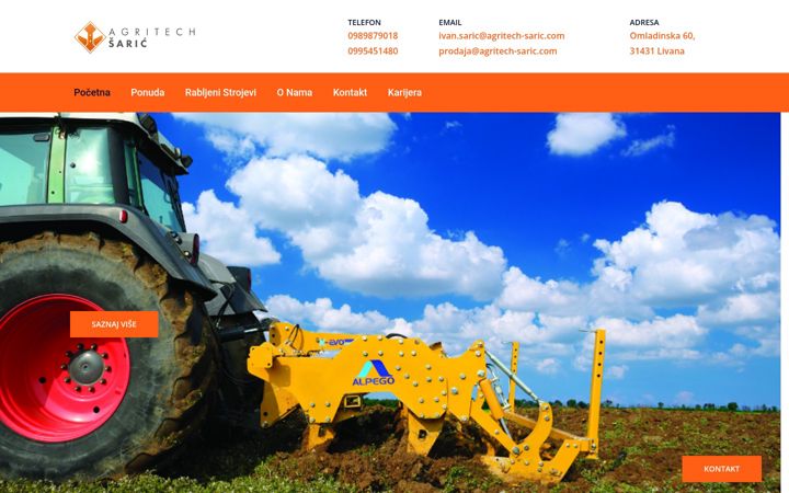 Screenshot of agritech-saric.com