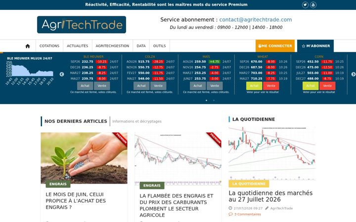Screenshot of agritechtrade.com