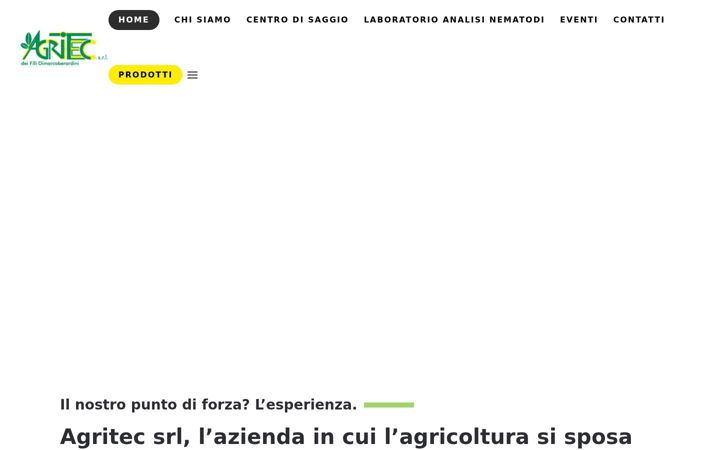 Screenshot of agritecsrl.it