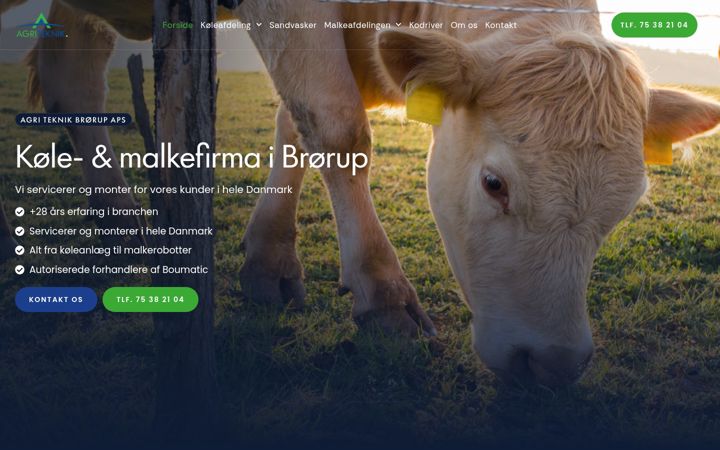 Kuvakaappaus sivustosta agriteknik.dk