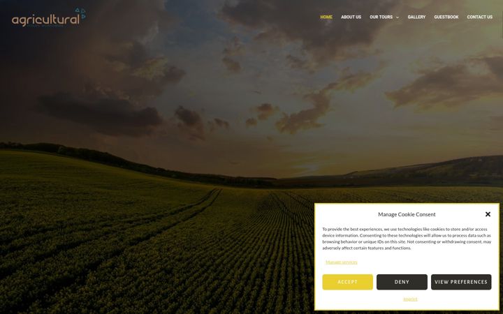 Screenshot of agritourssa.co.za
