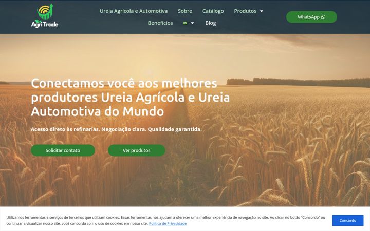 Ekrano kopija agritradeconnect.com