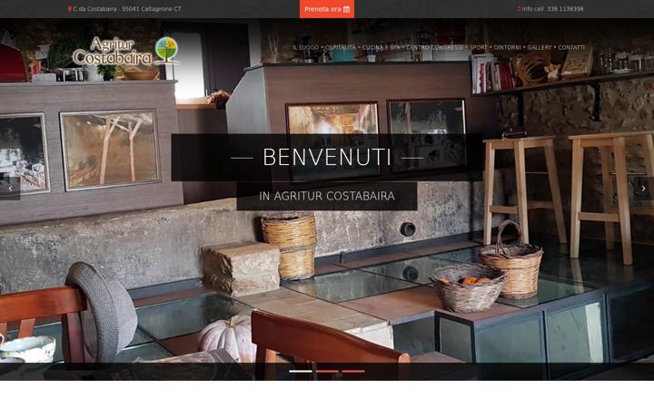 Screenshot of agriturcostabaira.com