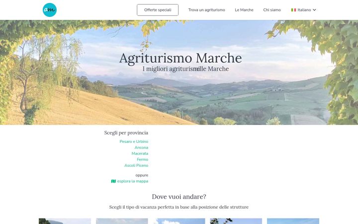 Screenshot of agriturismo-marche.it
