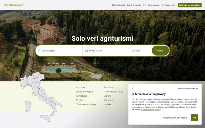 Screenshot of agriturismo.it