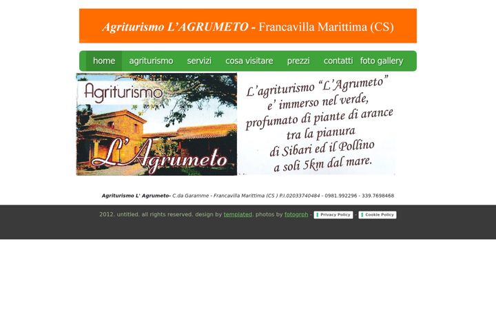 Screenshot ta' agriturismoagrumetofrancavilla.com
