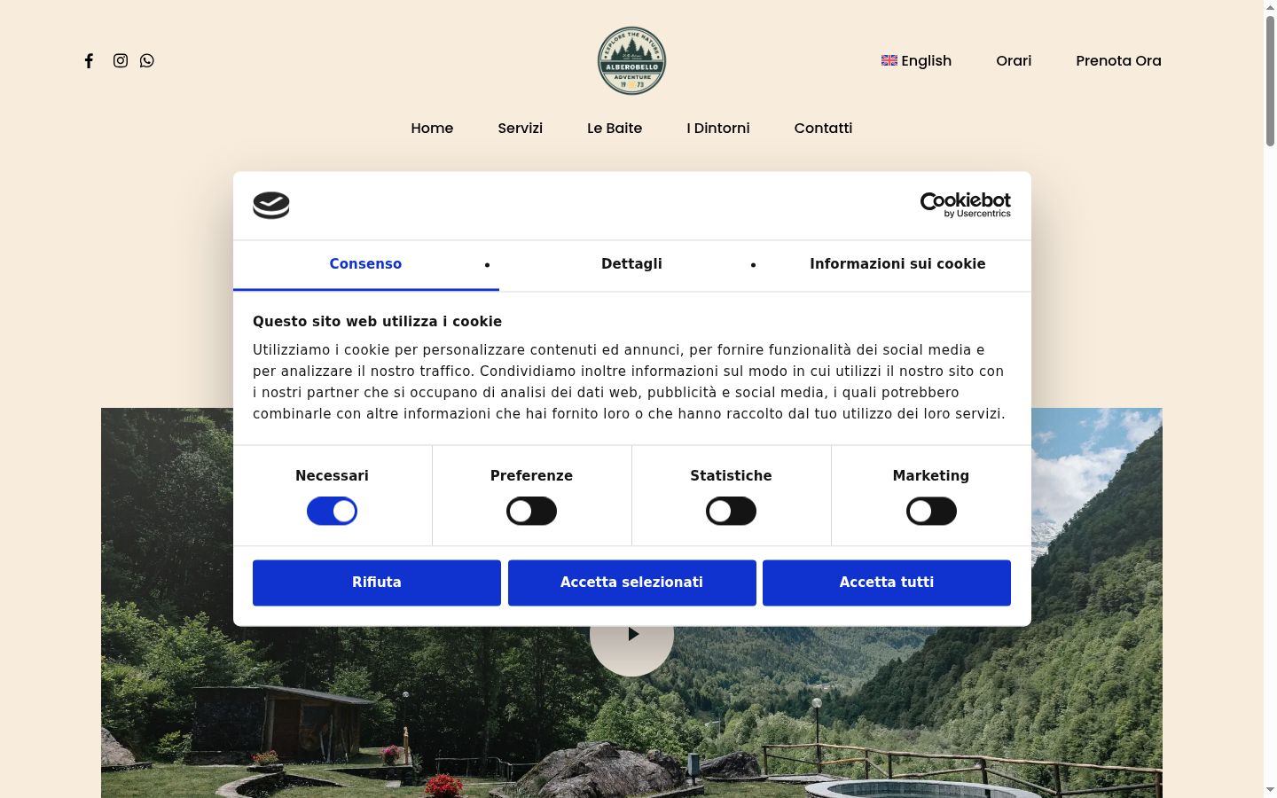 Screenshot tal-banner tal-kunsens muri qabel kwalunkwe interazzjoni