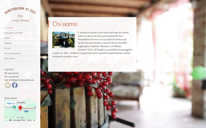 Екранна снимка на agriturismoalsile.com