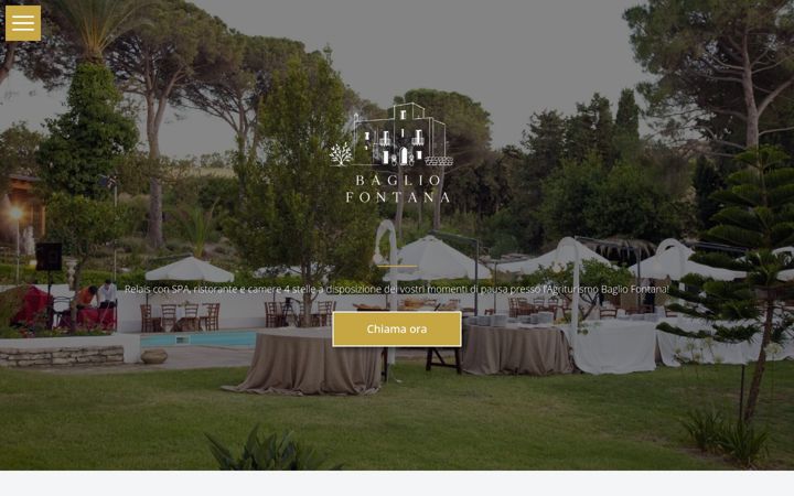 Screenshot of agriturismobagliofontana.it