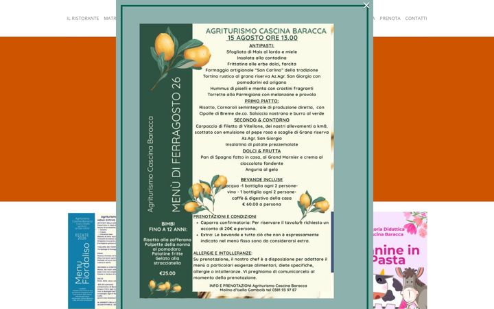 Screenshot ta' agriturismobaracca.com