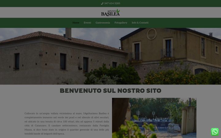 Screenshot of agriturismobasilea.it