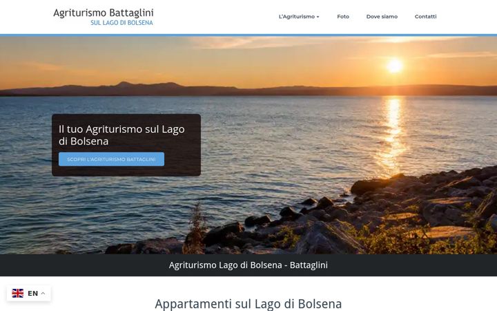 Screenshot of agriturismobolsena.com