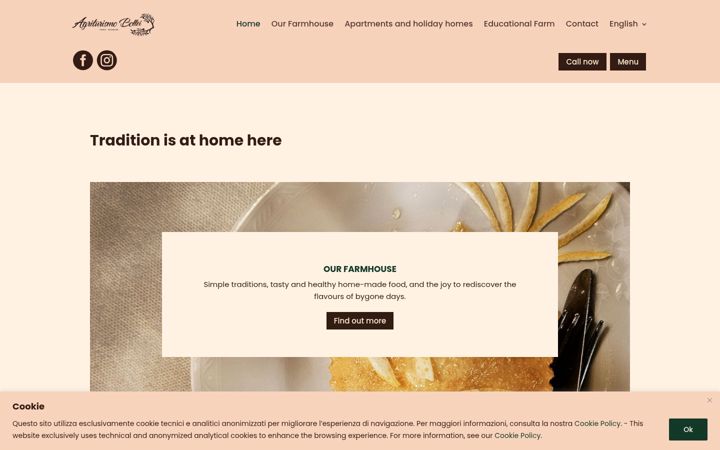 Screenshot ta' agriturismoboltei.com