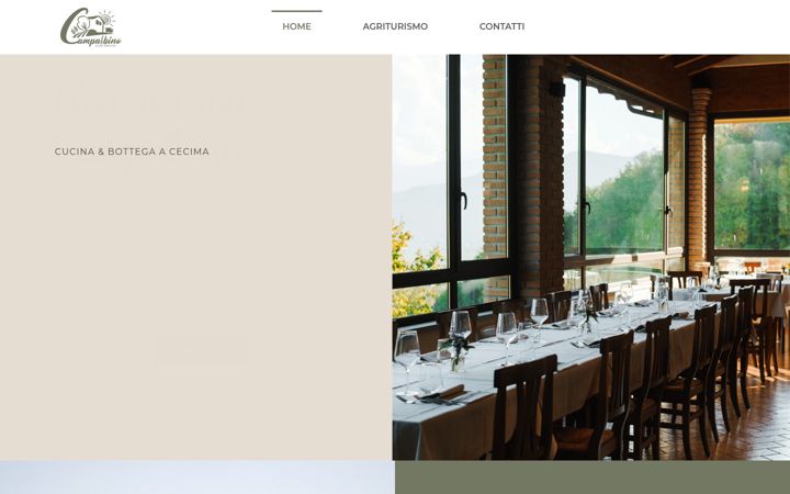 Screenshot ta' agriturismocampalbino.com