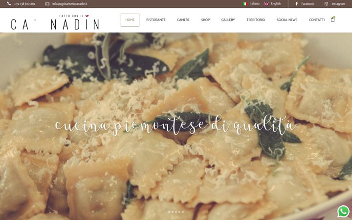 Screenshot of agriturismocanadin.it