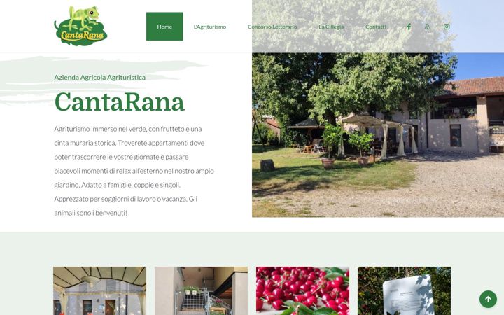 Screenshot of agriturismocantarana.it