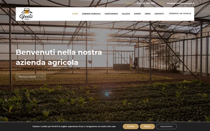 Screenshot of agriturismocapeeto.it