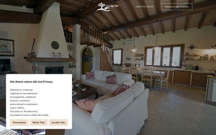 Skærmbillede af agriturismocasadegliulivi.eu