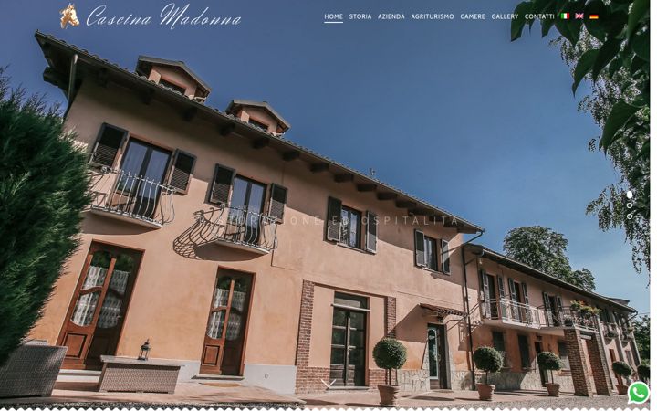 Screenshot of agriturismocascinamadonna.it